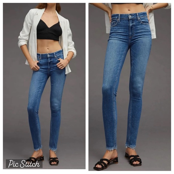 PAIGE denim Hoxton ankle in Rockshow distressed - Size 28 / 6 - Picture 2 of 13